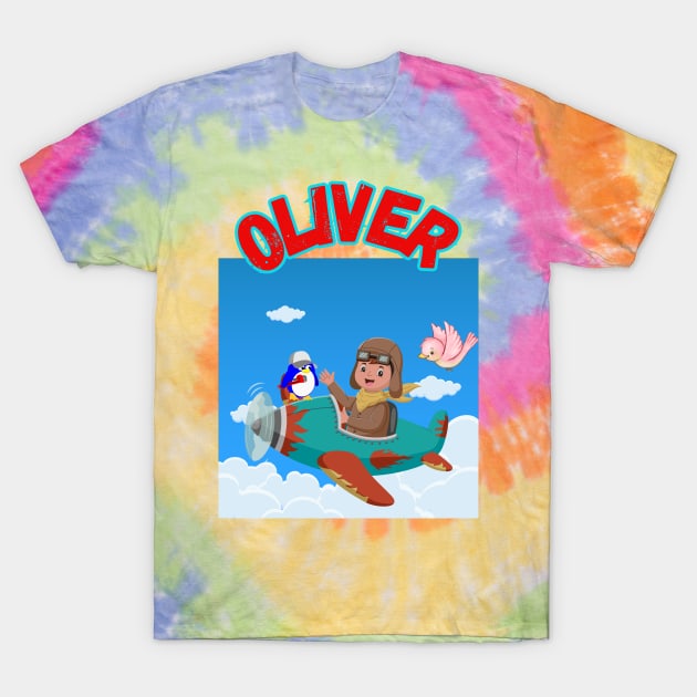 Oliver baby's name T-Shirt by TopSea